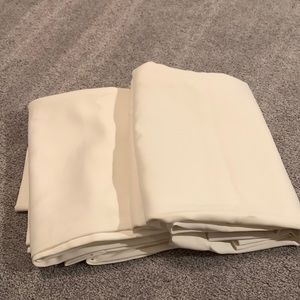 Cream grommet curtains